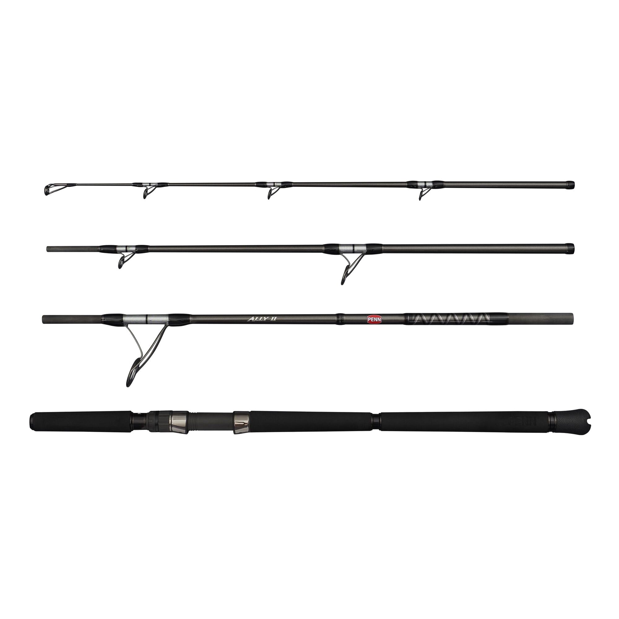 penn alla fishing rods Ally II Offshore Casting Travel Rod Color:Night Magic/Purple Magic Bass Pro Shops Johnny kayak rigging corrosive aluminum Seaguide HBS