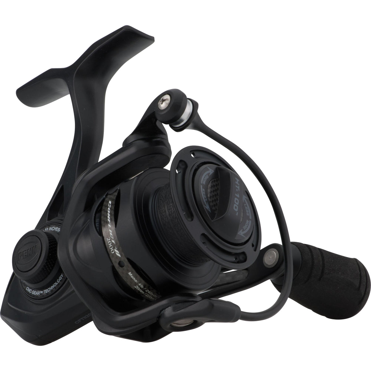 penn - conflict ii spinning reel Conflict® Colour:#08 Bruiser dockside fishing along with a Clutch Portarod 4PortarodIN Inshore 4